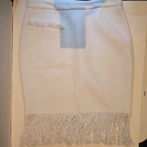 Worn once. Adam Lippes white skirt